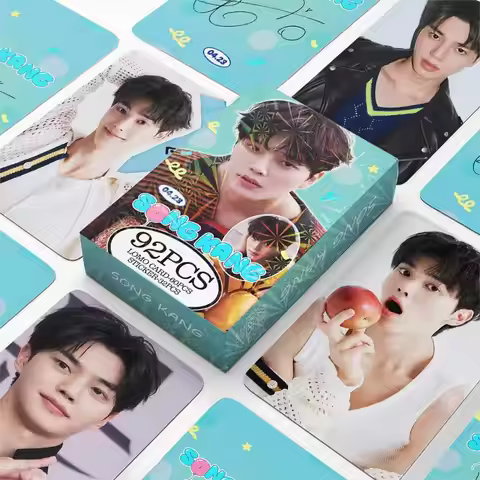 60PCS Song Kang Lomo Cards + 32PCS Stickers, Korean Actor HD Photocards, Fans Collectible Merch Gift
