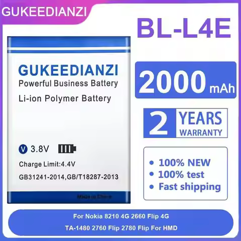 Mobile Phone Battery For Nokia 8210 4G 2660 Flip 4G TA-1480 2760 Flip 2780 Flip For Hmd High-Capacit