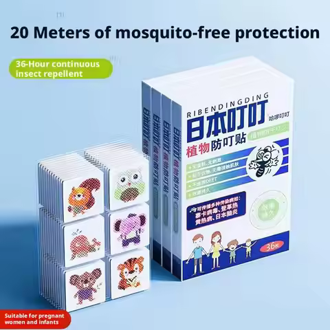 1/2/3BOX Cartoon mosquito repellent sticker Portable Mosquito Repellent Patches Outdoor Patch Natura