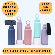 [BOLEH CUSTOM NAMA] MAGSAFE Tumbler MAGNET 1000ml FREE MAGNET TAHAN PANAS TAHAN SEJUK