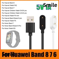 SMILE 2PCS 100cm Quick Charger Fashion Replacement Watch Accessories Fast Charging Cord Station for Huawei Band 8 7 6 NFC