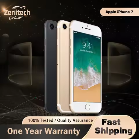 Apple-iPhone 7 4G LTE Cell Phone, 4.7 "Retina, 32GB, 128GB, 256GB ROM Fingerprint A10 Fusion Chip Qu