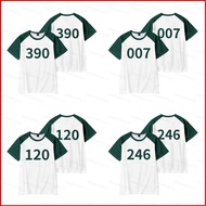 Squid Game Season 2 number 390 007 120 246 summer T-shirt Anime Short Sleeve Top