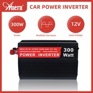 Anern 300W/500W Power Inverter 12V to 220V Car Inverter ตัวแปลงไฟ 220V ตัวแปลงไฟรถยนต์แก้ไขอินเวอร์เตอร์สตริงคลื่น