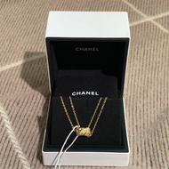 Chanel香奈兒Coco crush帶鑽項鍊米金