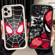 Casing hp For Xiaomi Redmi Note 12 13X 15C Turbo 3 poco X5 M6 F7 F6 F5 DK-44 Spider-Man LOGO