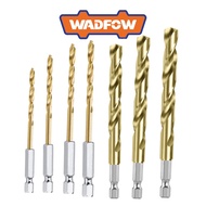 WADFOW 3mm-6mm, 8mm, 10mm, 12mm HSS Twist Drill Bit WTD6K03/WTD6K04/WTD6K05/WTD6K06/WTD6K08/WTD6K10