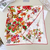 F28T DI00R 2025 Spring New Style New Style 90x90cm Silk Scarf Square Scarf Twill Silk Scarf Ladies S