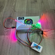 Audi i8 Spaghetti strap led circuit changes color effects via app
