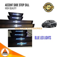 Side Stepsill for Hyundai Accent 2012 - 2022 w/ Blue LED Side Step Sill EE