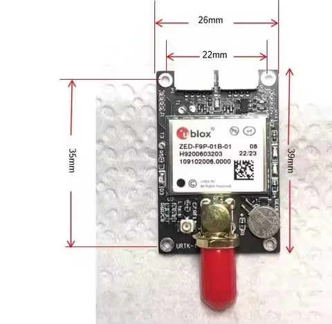 Zed-F9P-01B/02B Rtk Differential High-Precision Centimeter-Level Gnss Board, Beidou Drone Mapping