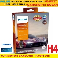 PUTIH Led H4 White 50W 12V 24V PHILIPS ULTINON RALLY SUPER BRIGHT H4 Car HEADLIGHT