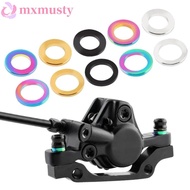 MXMUSTY Bike Bolts Gasket, M5/M6 Anodizing Process Bike Brake Flat Washer, Bike Modification Durable