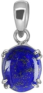 Lapis Lazuli Lazwart Gemstone Weight 5.25 Ratti Lapis Lazuli Silver Plated Pendant/Locket Certified 