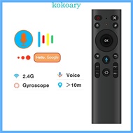 KOK 2 4G Wireless Voice Remote Control Q5+ Air Mouse 3 Axis Gyroscope Controller with USB Receiver for Computer Smart TV