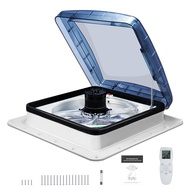 Electric RV Roof With Remote Control Ventilation Fan. 12V Motorhome With 3-Speed Inlet And Outlet. T