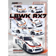 INNO MODELS INNO64 1/64 MAZDA RX7 LBWK (FD3S) LB-SUPER SILHOUETTE WHITE