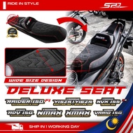 Leather Deluxe Comfort Seat I EURO Style I Wide Type PNP For Raider / Y15 / Y16 / NVX V2 / NMAX / XMAX / ADV 150 / VARIO