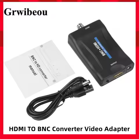 BNC To HDMI-compatible Converter Display HD HDMI to BNC 1080P/720P Video Adapter Support SDI Signal 
