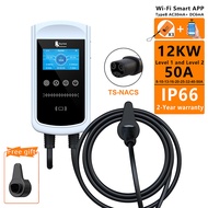 feyree EV Charging Station 32A 7KW Electric Vehicle Car Charger EVSE Wallbox 9.6KW 12KW 5m Cable Tes