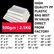 ✔️ 0.04 PP Plastic Bag Transparent Plastik Clear thick thin 2kg 2.5kg 4x7 4½"x9" 5x9 6x10 7x10 7x11 8x12 9x14 10x16 12x1