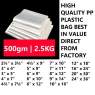 ✔️ 0.04 PP Plastic Bag Transparent Plastik Clear thick thin 2kg 2.5kg 4x7 4½"x9" 5x9 6x10 7x10 7x11 