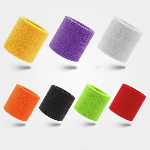 Wrist Support Band Wristband 8x8cm Sport Bracers Sweat Towel Cuff Tennis Wrist Guard Protector Strap