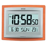 Casio Id-15s-5 Wall and Table Wood Grain Pattern Clock Temperature Digital Auto Calendar Thermo Large Wall Clock Limited
