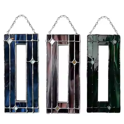 Handmade Stained Acrylic Photobooth Frame Copper Foil Photo Booth Pictures Strips for Wall Gallery D