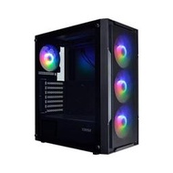 【S03 筑蒂資訊】德隆 TELON YAMA 追光 RGB 電腦機殼 顯卡330mm 下置power 定光風扇 黑色