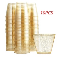 Disposable Cup 270ML Disposable Plastic Cups Dessert Juice Cup Birthday Party Ice Cream Cup Home Par