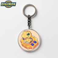 GANTUNGAN Digimon Series Agumon Gabumon Patamon Keychain For Motorcycle Keychain Car/ Souvenir Gift