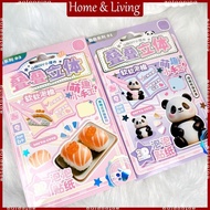 AOTO Cute 3D Sticker Cartoon Sticker Foam Handcraft Sticker Reusing Foam Patches for Water Bottle No