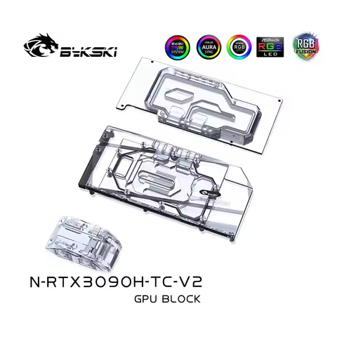 Bykski N-RTX3090H-TC-V2 GPU Water Block Cooler for GALAXY Palit KFA2 Maxsun Leadtek Gainward RTX 308
