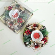 LILIN Candle Holder Wholesale Decorative Wreath Candle Wreath Advent Prayer Candle - AB 7063