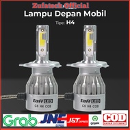 TaffLED Car Headlight LED H4 COB 2 PCS - C6 - White - OMRSD9WH