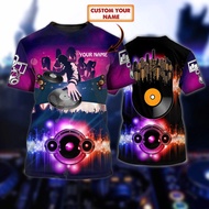 PLstar Cosmos New Summer Men's T-shirt DJ Personalized Name 3D Printed t shirt Unisex Hip Hop Tops M