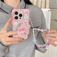 For iphone Case 17 Pro Max 16 Pro Max 15 Pro Max 14 Pro Max 13 Pro Max 2-in-1- Pink Strawberry Melod