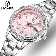 LICARR Brand Women's Watches Original Luxury Casual Stainless Steel Fashion Women Watch Quartz Water