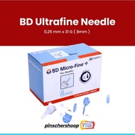 Bd Microfine Insulin Needle 31g Light Blue 0.25 x 8mm