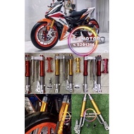 [ UPSIDE DOWN FORK CNC ] HONDA RS150 V1 V2 V3 RS RS150R FRONT SET DEPAN T BRACKET TAPAK SPRING TUBE 