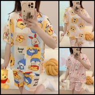 K.Store Terno Shirt Pajama fashion for adult sleepwear set for women cotton spandex sleepwear #YLS