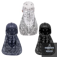 FQjewelryTeam Durag Silk Unisex Pirate Cap Headwrap Durag Headscarf Soft Cap For Hair Accessories