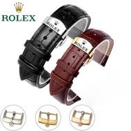 Rolex Black Water Ghost King Accessories 20mm Genuine Leather Strap Yacht Dayton Nacellini Cowhide Watch