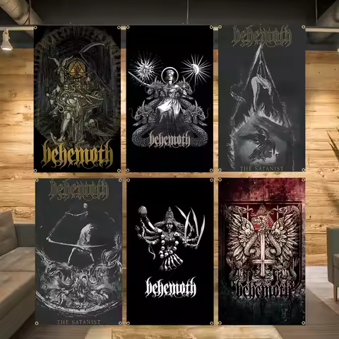 90x150cm 3X5FT b-Behemoths Heavy Rock Band Flags Polyester Printed Banner For Decoration