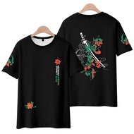 BST 4 Mẫu áo thun - in 2 mặt nguyên tố + logo game Genshin Impact - Áo Đen - Trắng | Milo Clothes