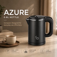 JVD Azure 0.8L Electric Kettle | Double Wall Cool Touch | Auto-Off | Compact Fast Boil | Safety Mark
