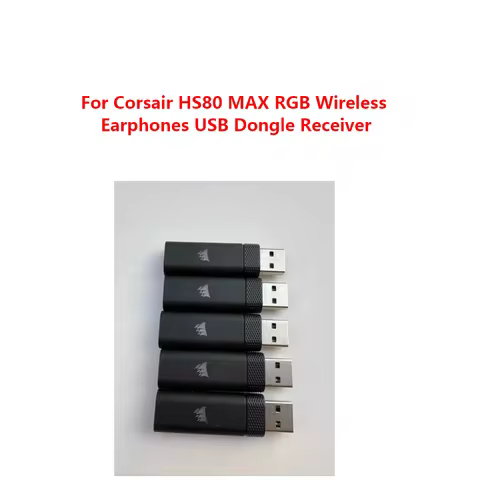 Original USB Dongle Receiver For Corsair HS80 MAX RGB Wireless Earphones replacement Ear pad USB Ada