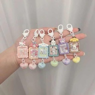 keychain ezlink charm Little Red Book Same Photo Sanrio Pappa Cute Cartoon Niche Keychain Bag Pendant Key Chain Hanging Ornaments