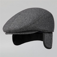 Middle-aged men's felt hat with ear covers - Youthful design TMS03 - THEMENSHOP Outlet